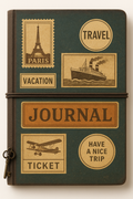 Leather Journal Notebook, MALEDEN Spiral Bound Traveler Notebook for Women Men